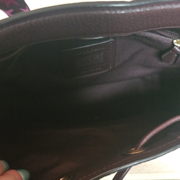 Coach Pink and Burgundy Backpack - Picture 3 of 6